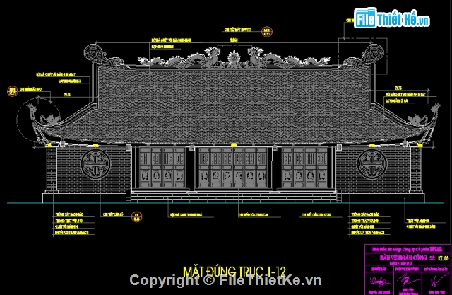 Bản vẽ Đình,Bản vẽ Đại Bái đình,Bản vẽ Tiền tế đình,Kiến trúc và kết cấu đình cổ - Full